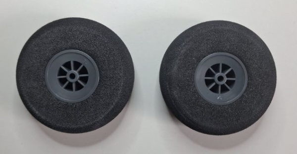 309 Räder 75mm Schaum/leicht grau 2St. CY